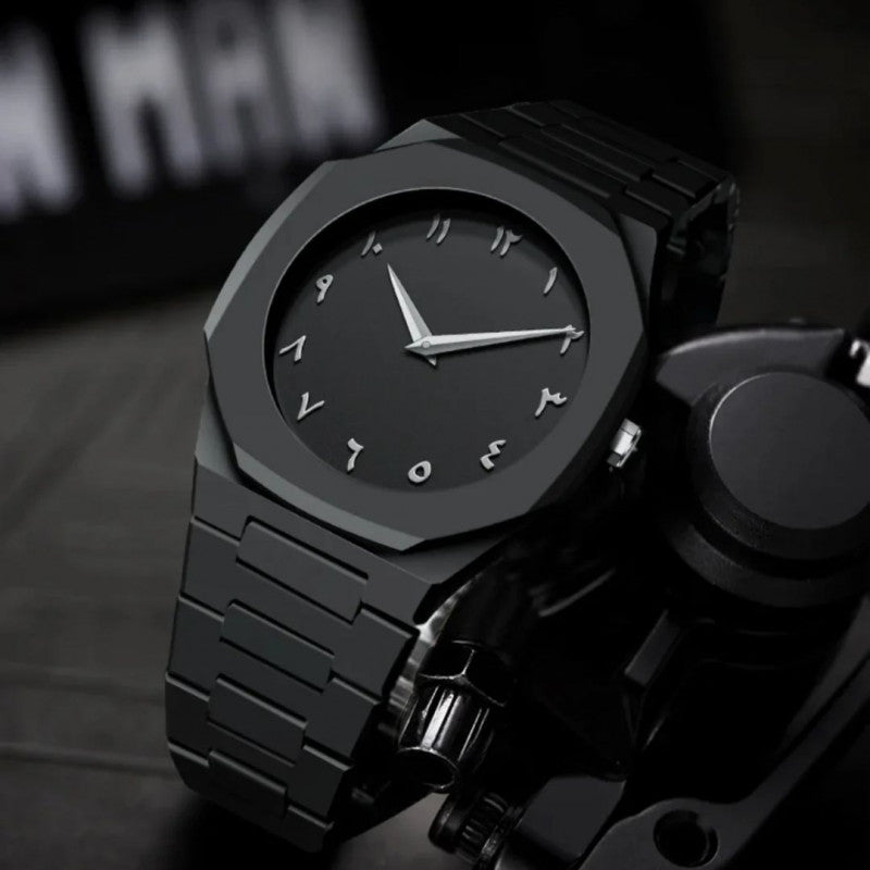 Black Arabic Aura Watch